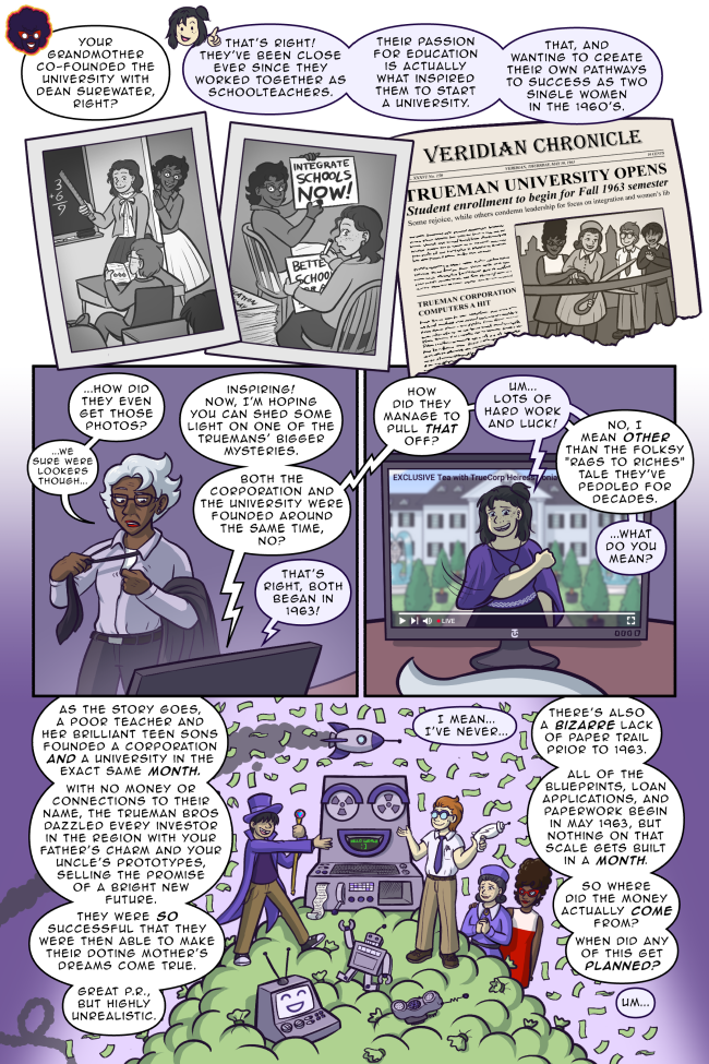 'The part of the story about money raining from the sky while they stood on a giant pile of moneybags seems particularly egregious, but who knows with trillionaires...' True Colors 3-66: Rags to Riches